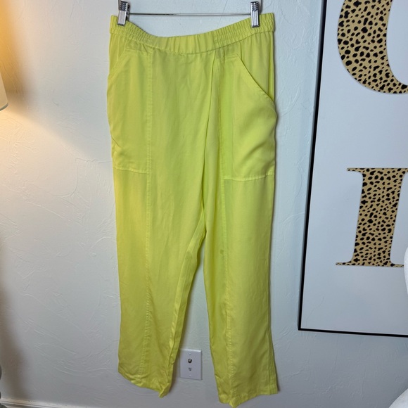 BCBGMaxAzria Pants - BCBG Max Azria Jarred Pull On Citron Comfy Business
Casual Ankle Pants